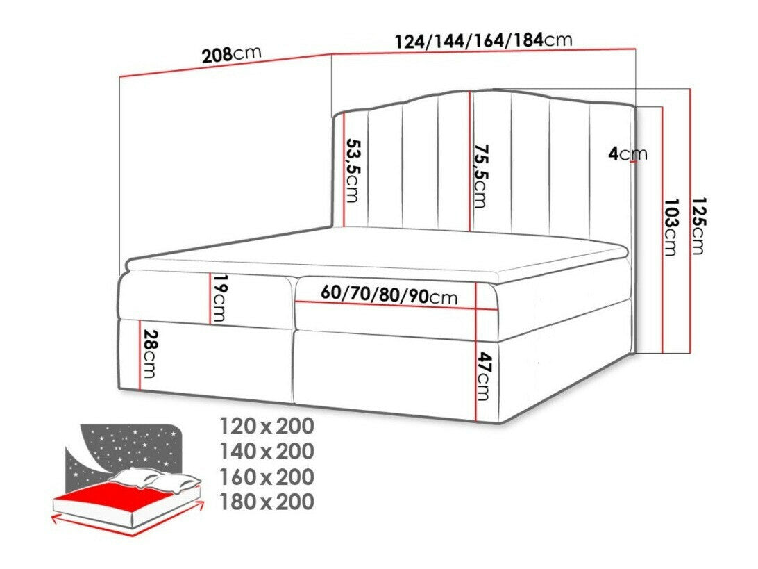 Continental bed 375615