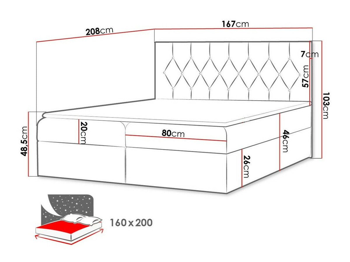 Continental bed 438608