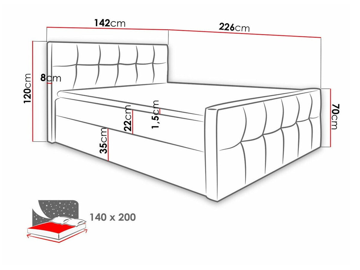 Continental bed 211144