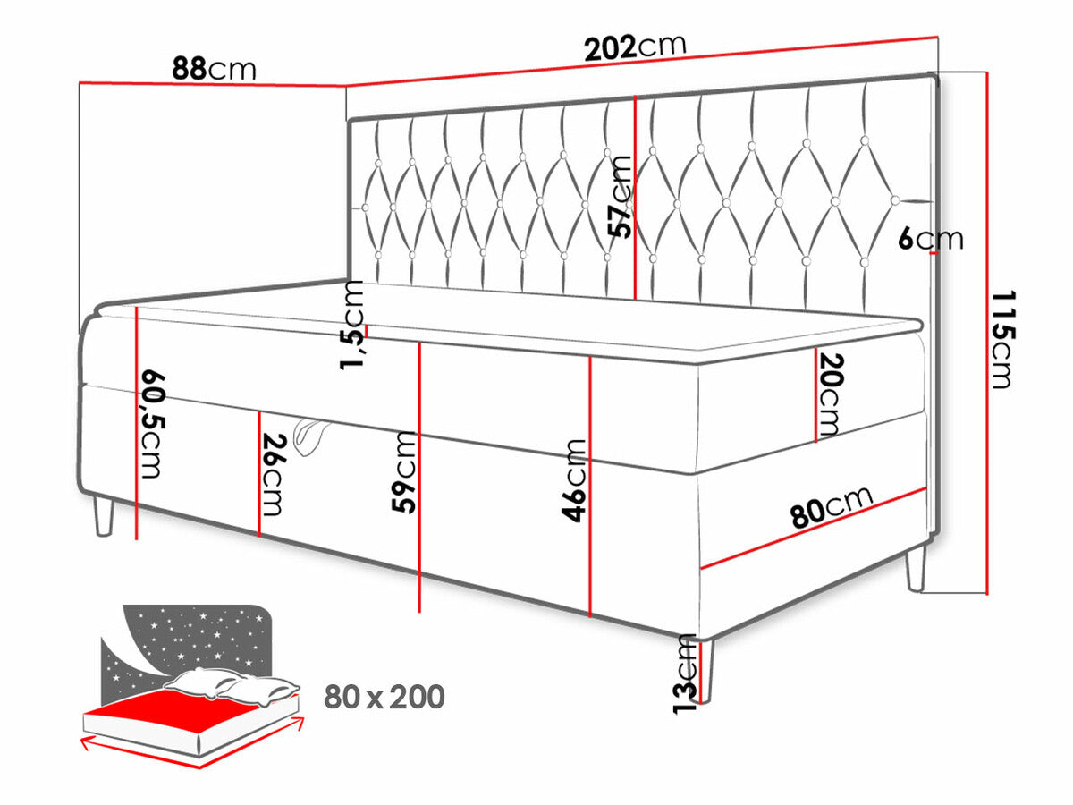 Continental bed 469824