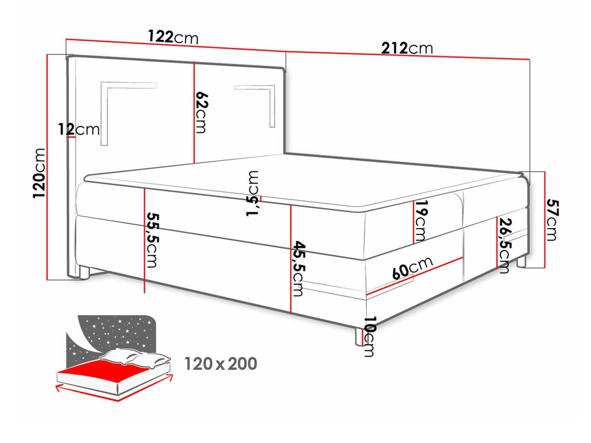 Continental bed 471016