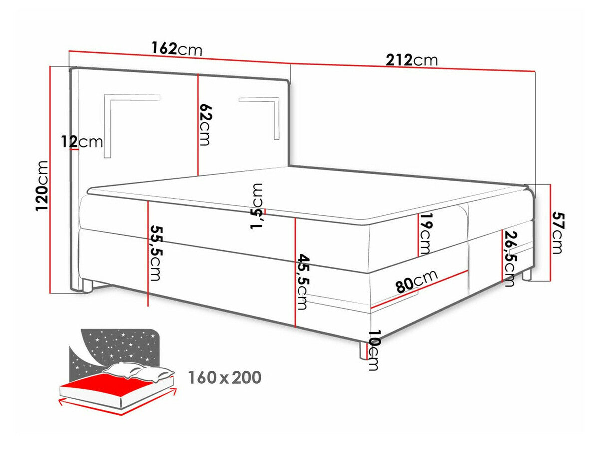 Continental bed 471016
