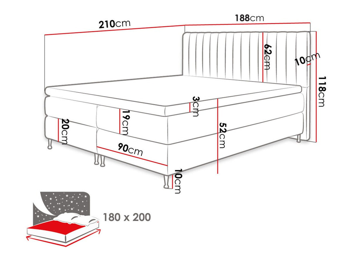 Continental bed 294981