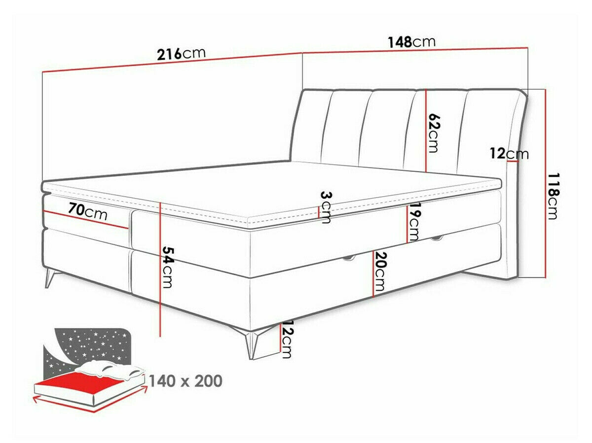 Continental bed 436149