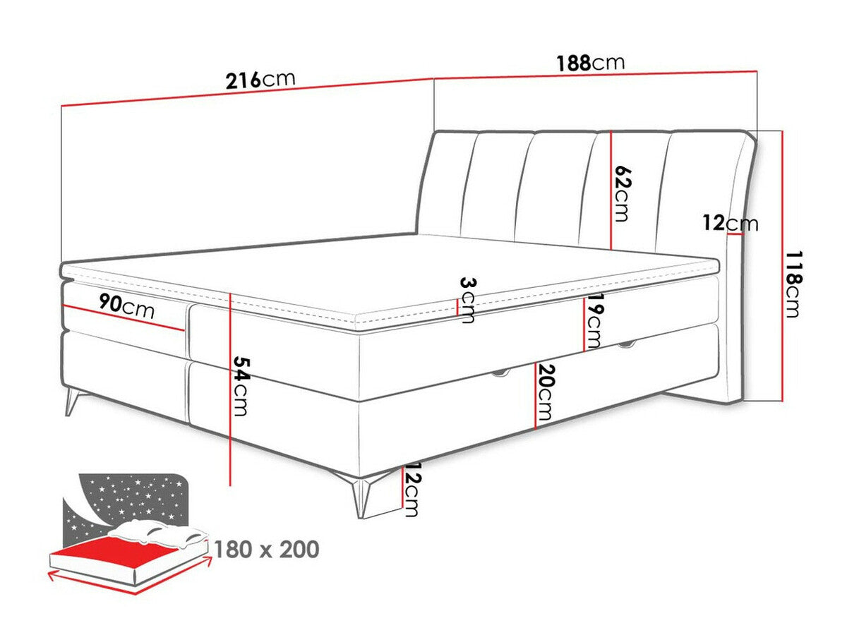 Continental bed 436149