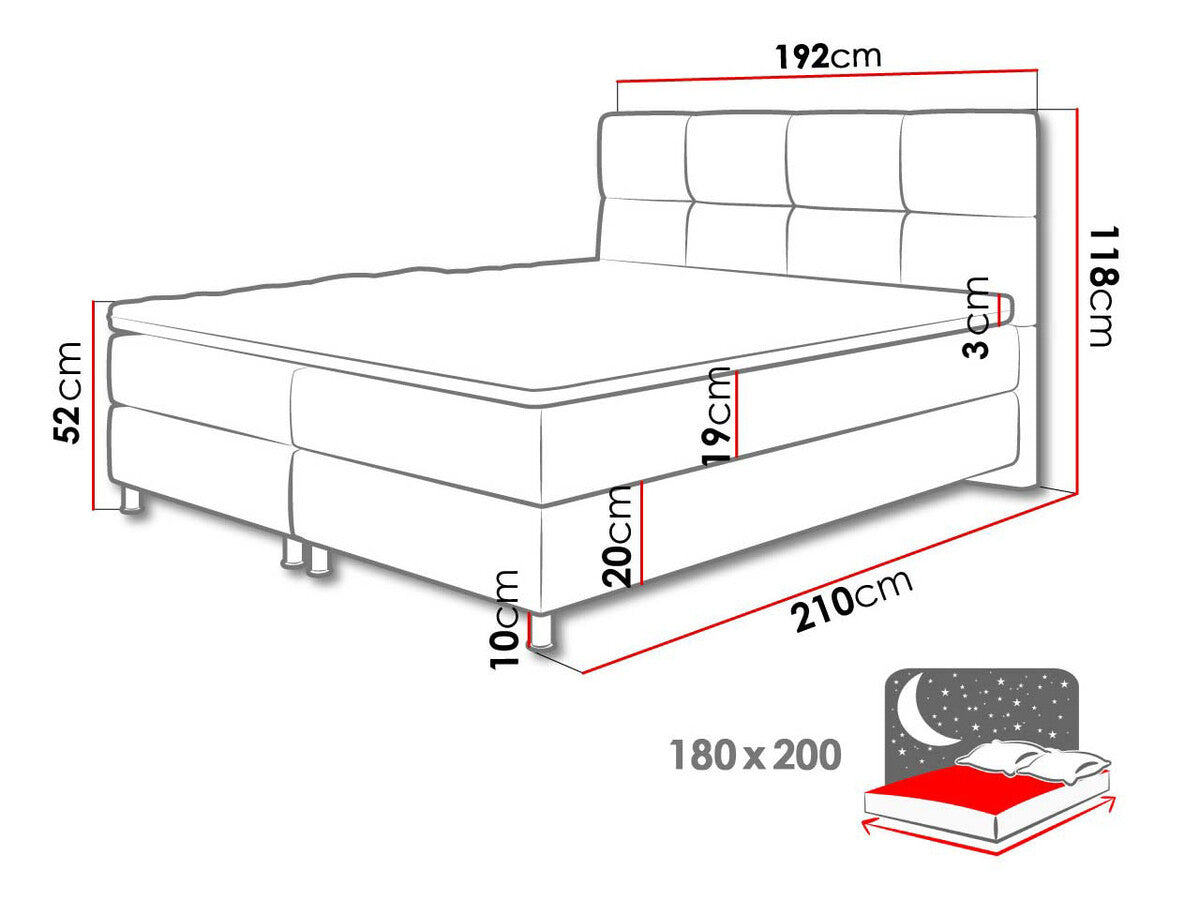 Continental bed 206691