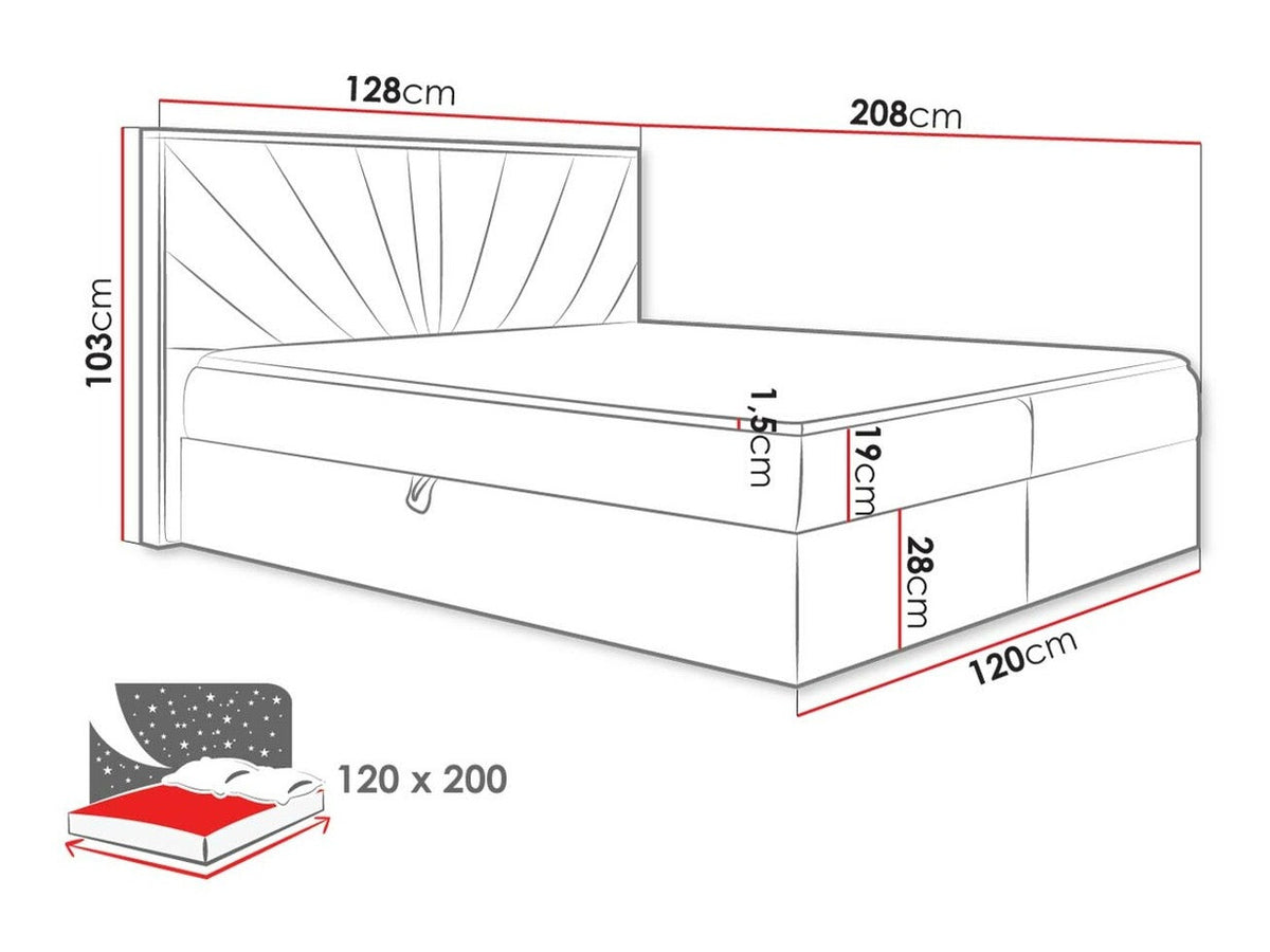 Continental bed 495530