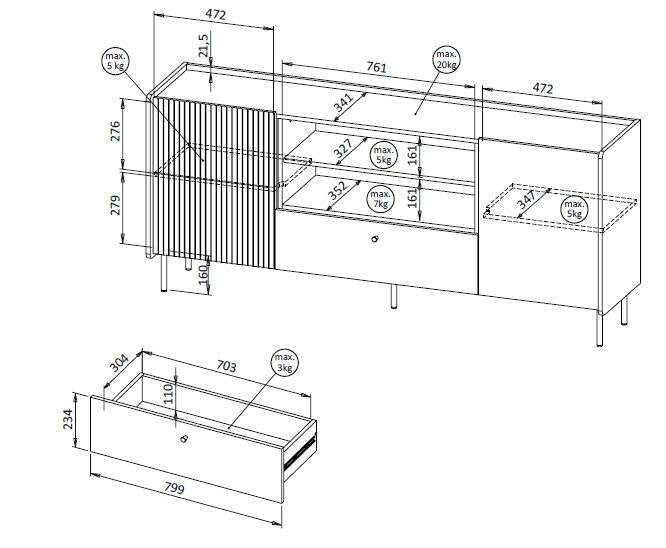 Chest of drawers 501615