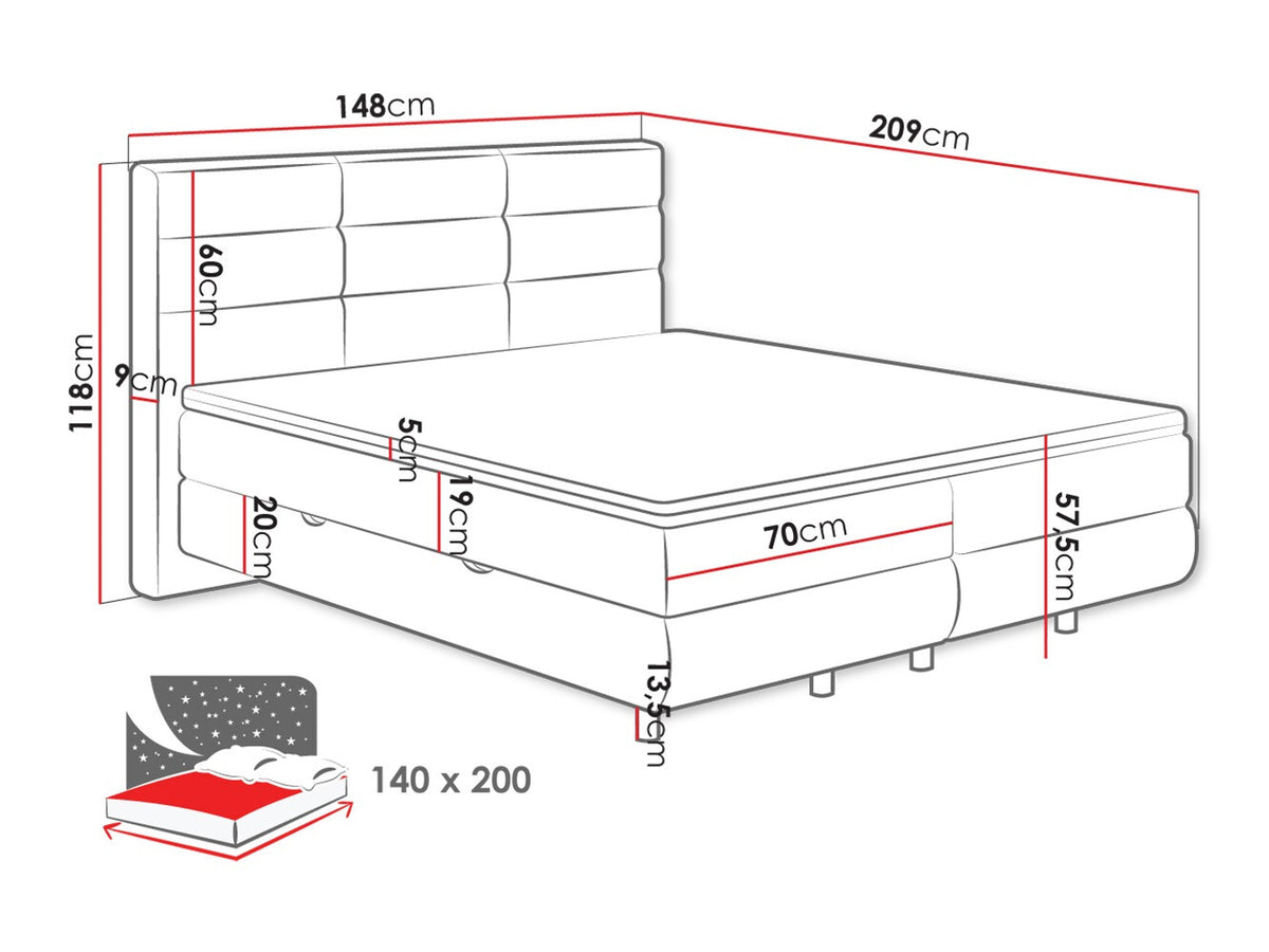 Continental bed 501441