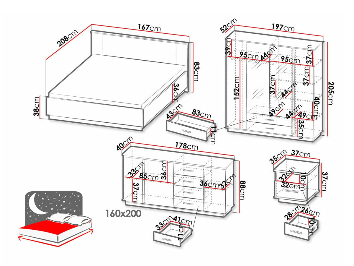 Bedroom set 528123
