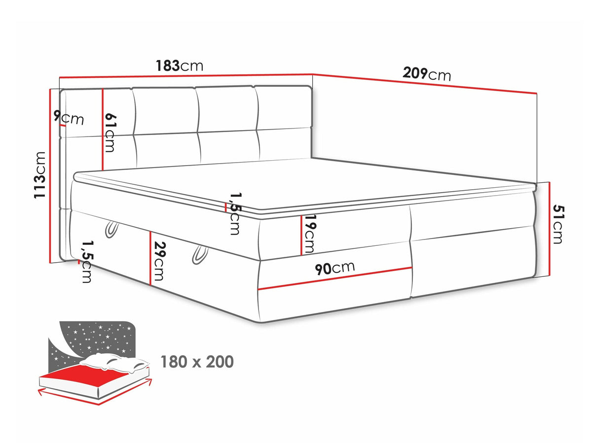 Continental bed 541393