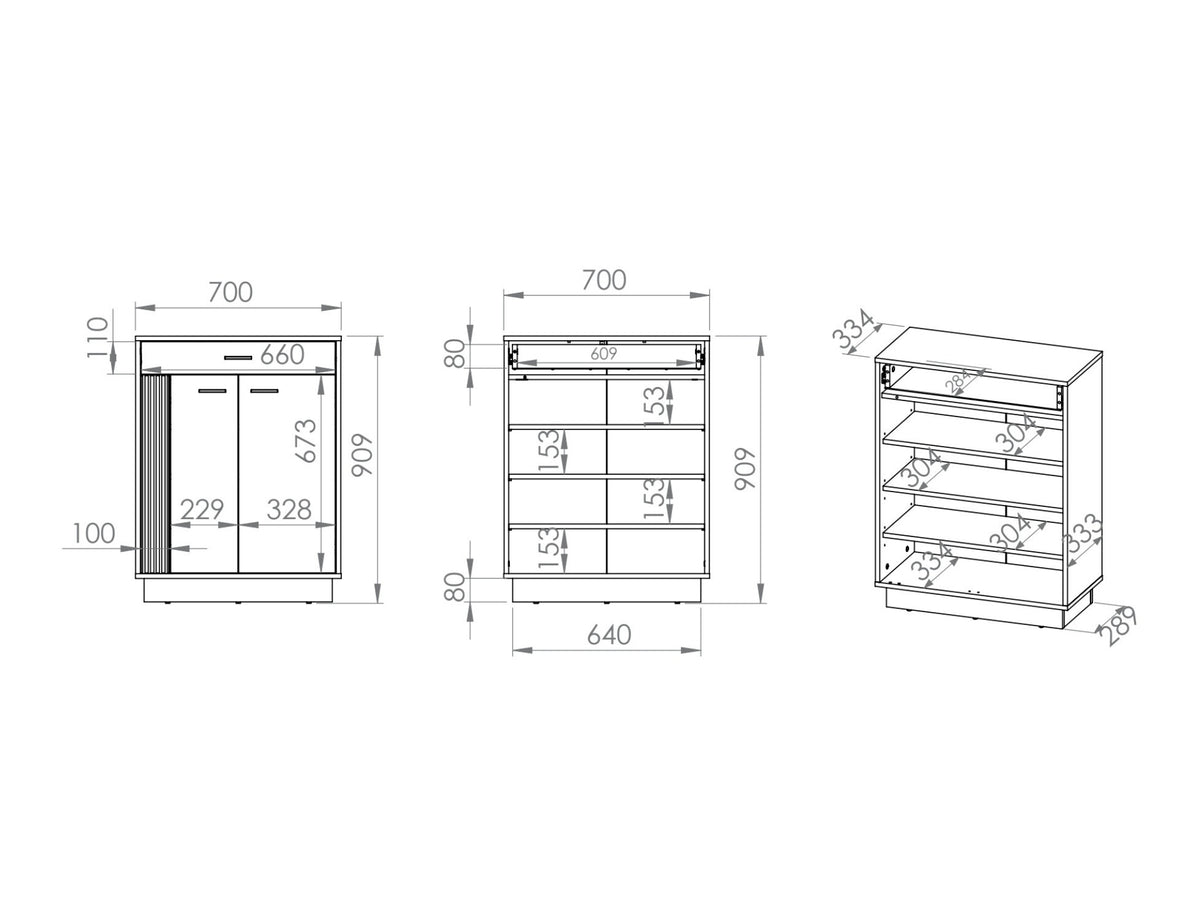 Shoe cabinet 551085