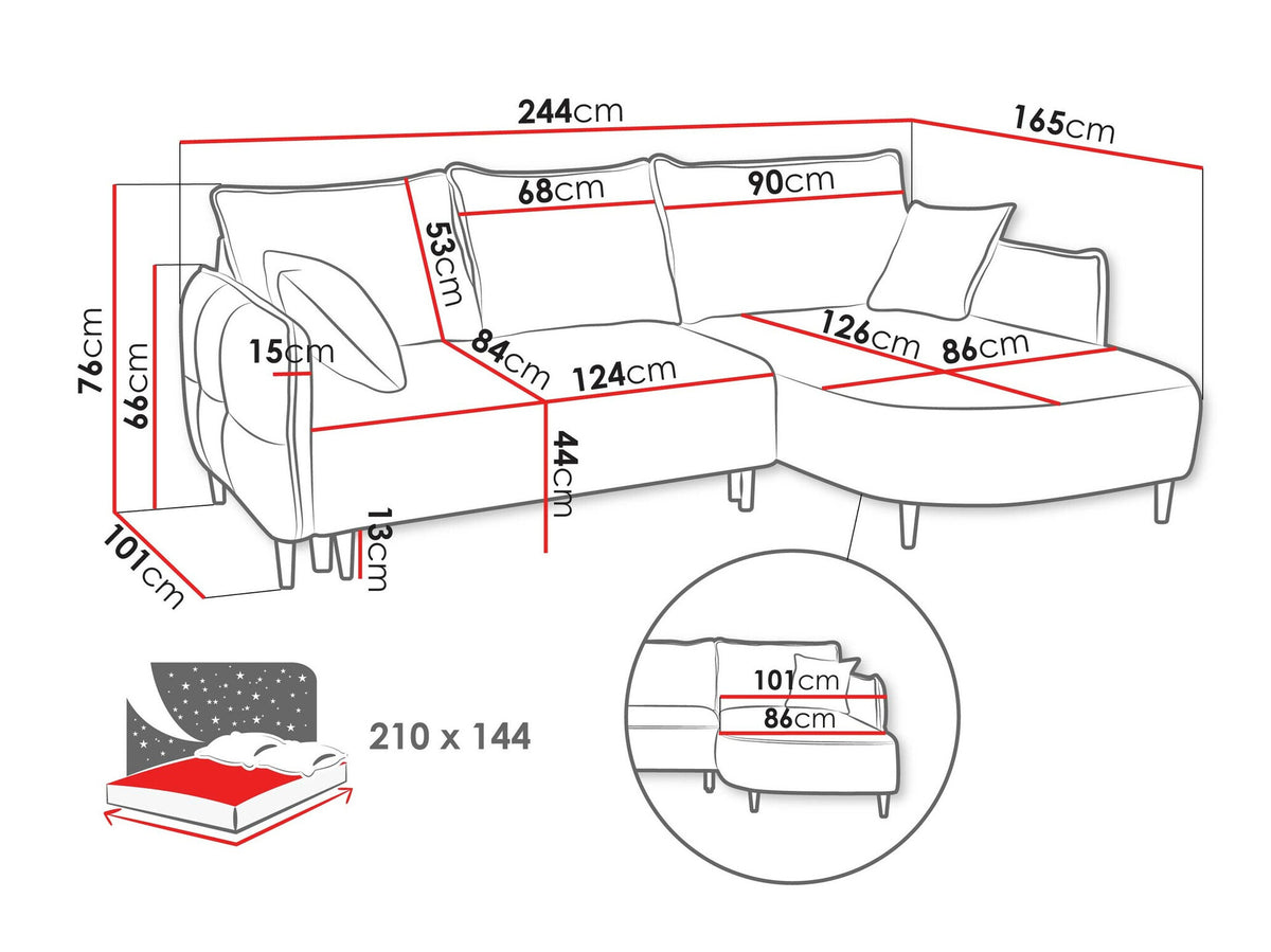 Corner sofa 553013