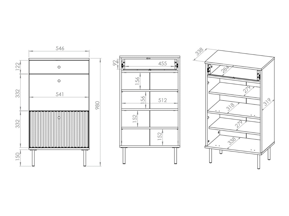 Shoe cabinet 555529