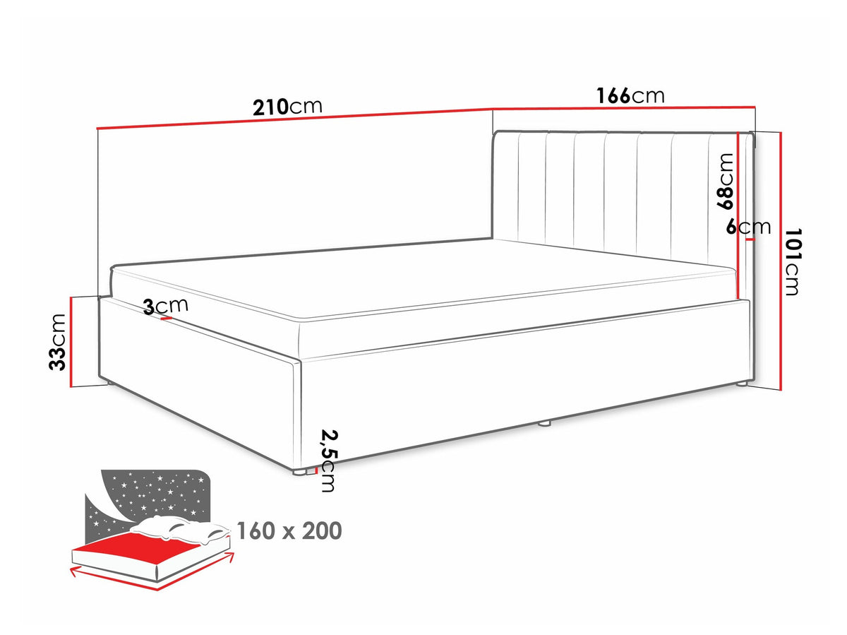 Bed 551616