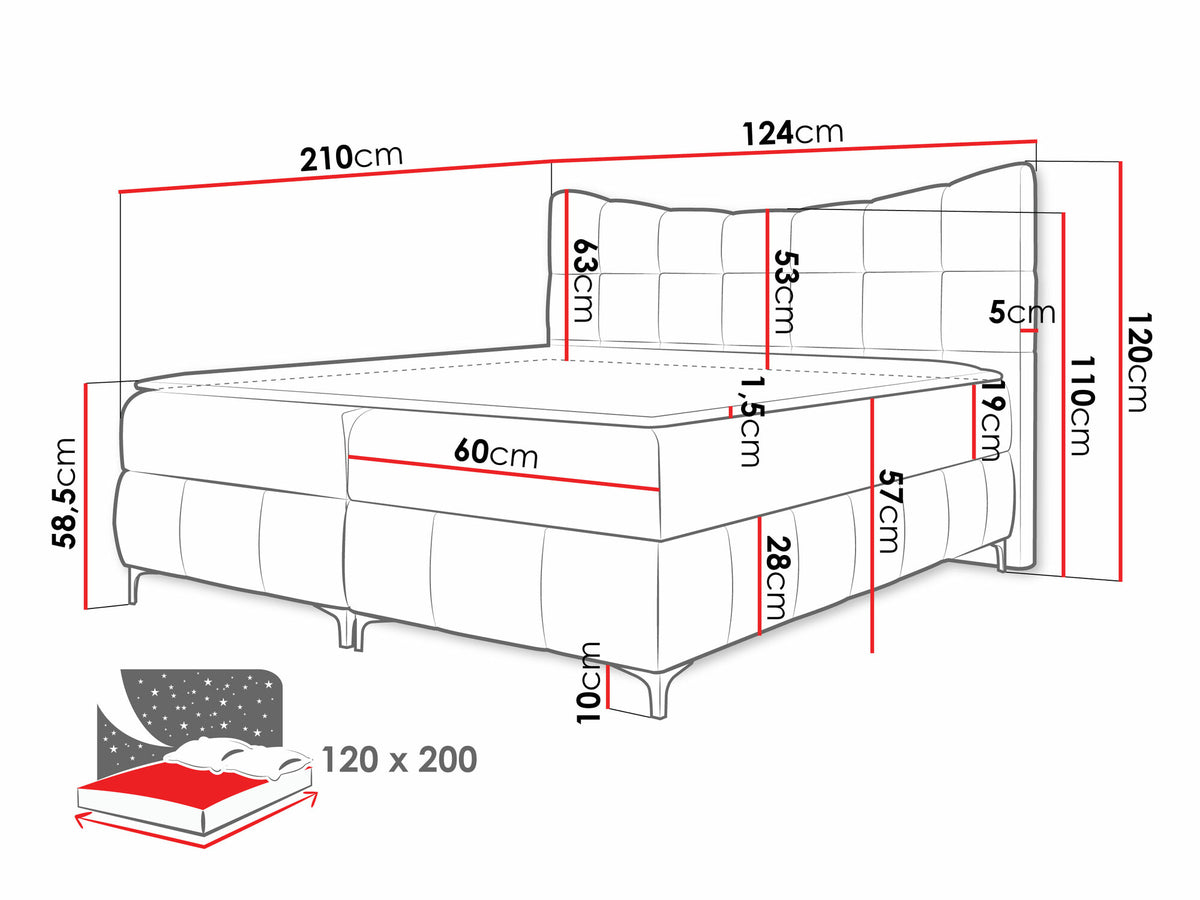 Continental bed 565585