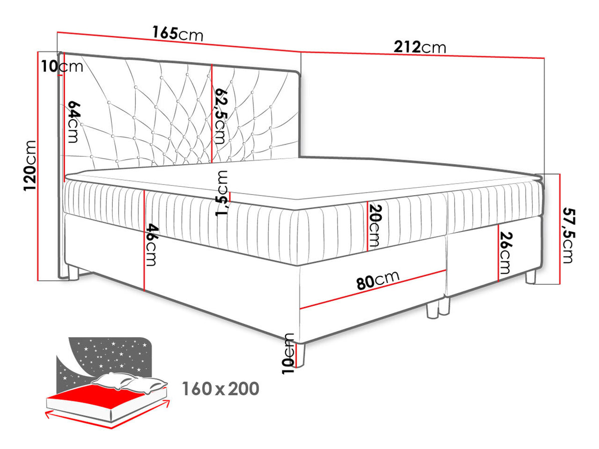 Continental bed 471292