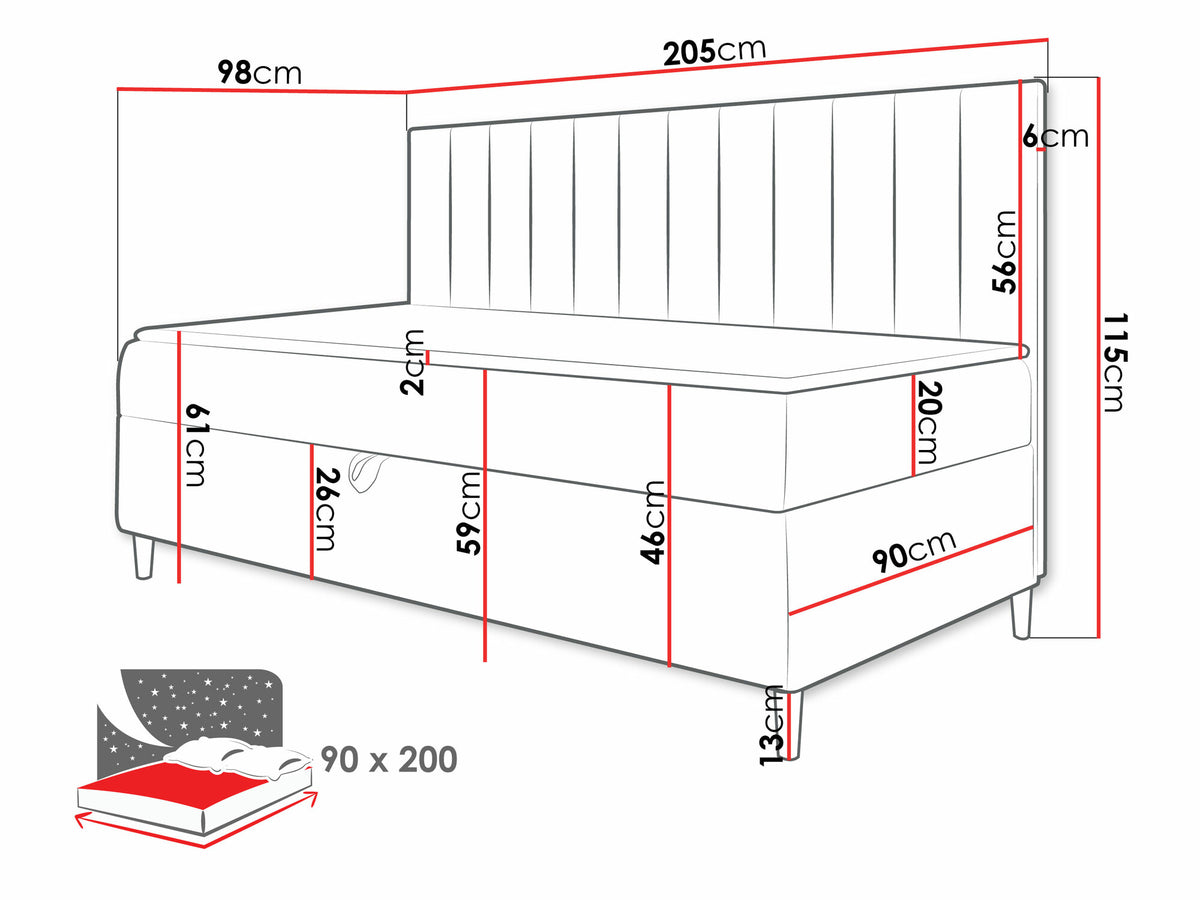 Continental bed 469778