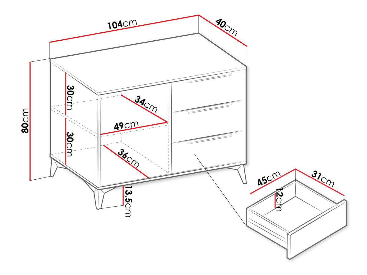 Chest of drawers 595689