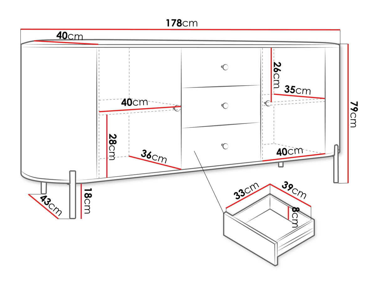 Chest of drawers 596179