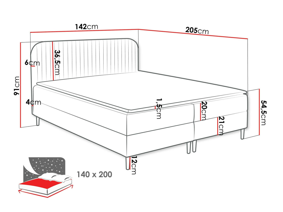Continental bed 599033