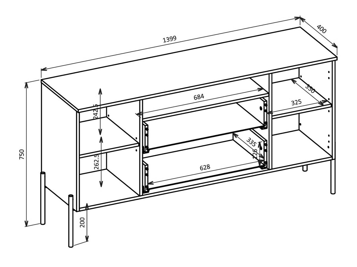 Chest of drawers 601531