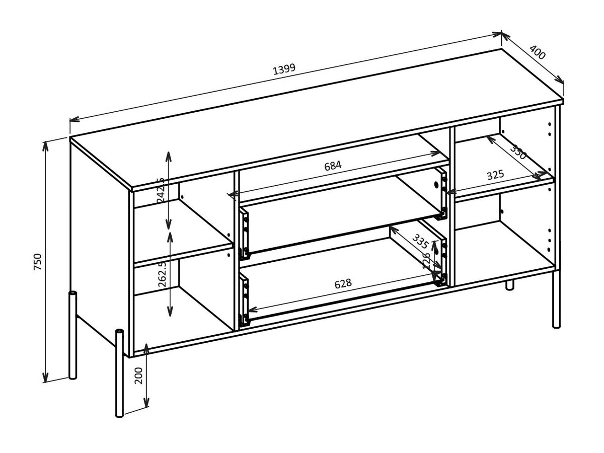 Chest of drawers 601539