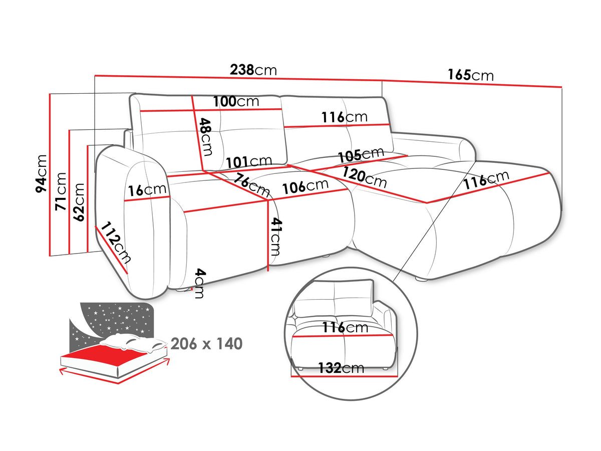 Corner sofa 609705