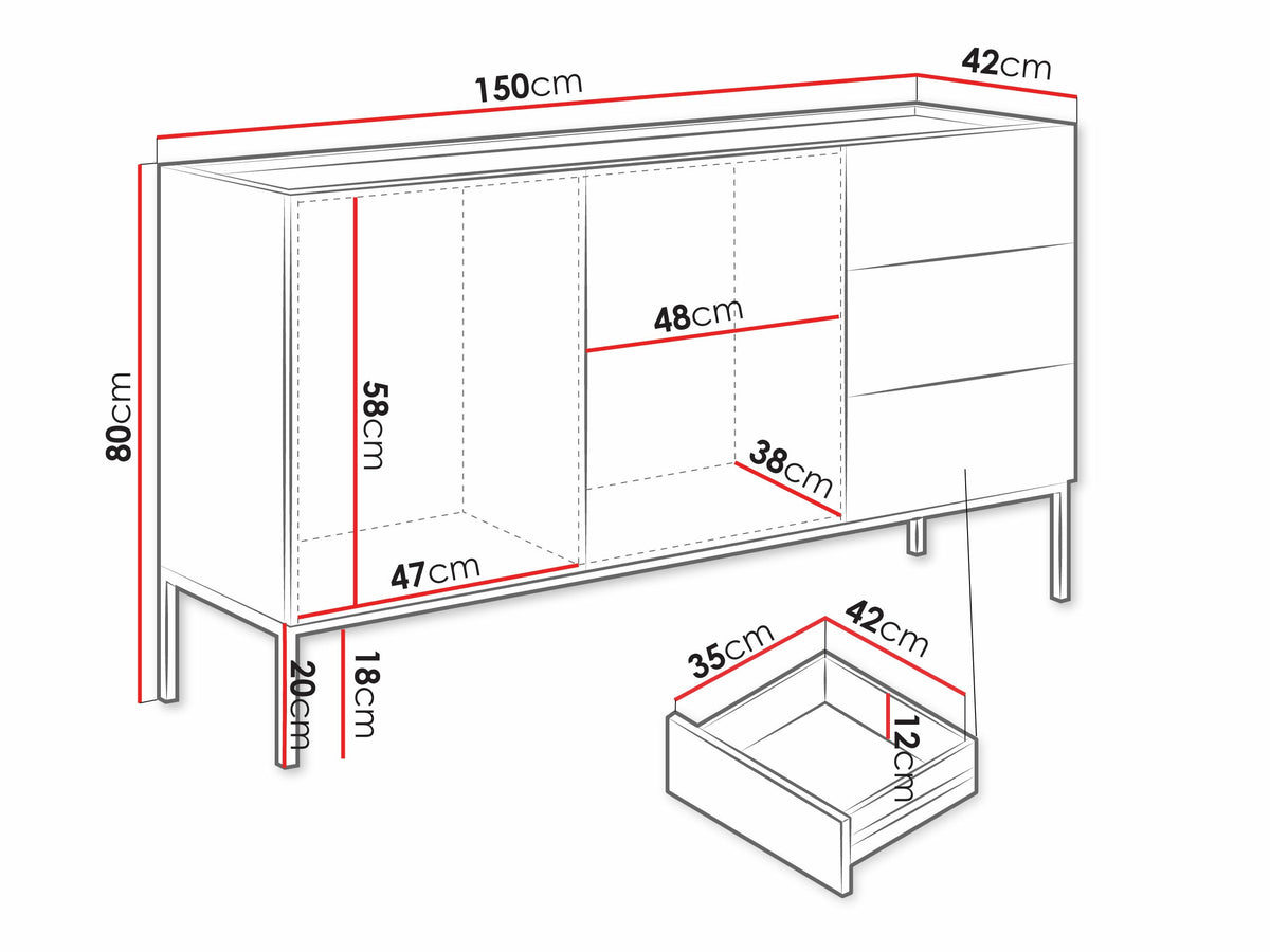 Chest of drawers 610822