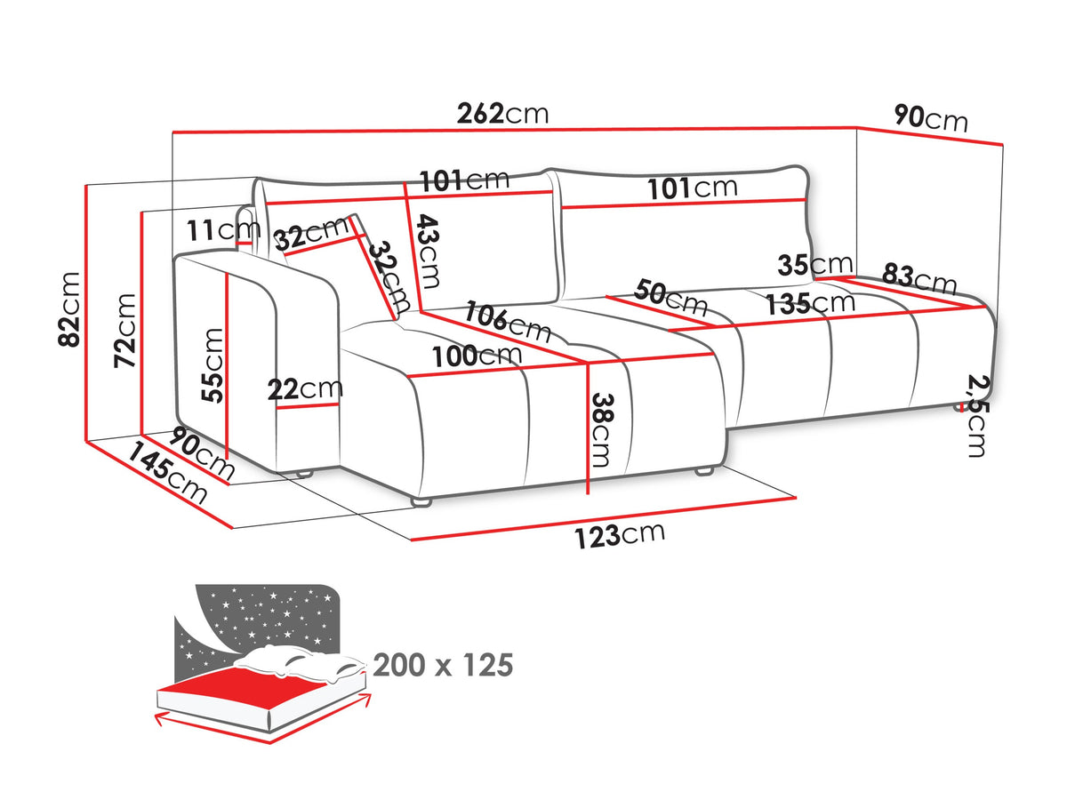 Corner sofa 611650