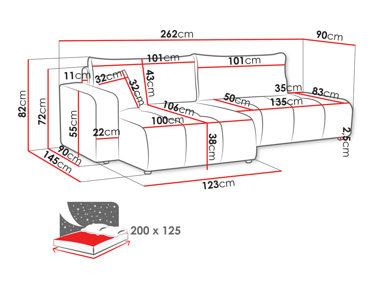 Corner sofa 611650