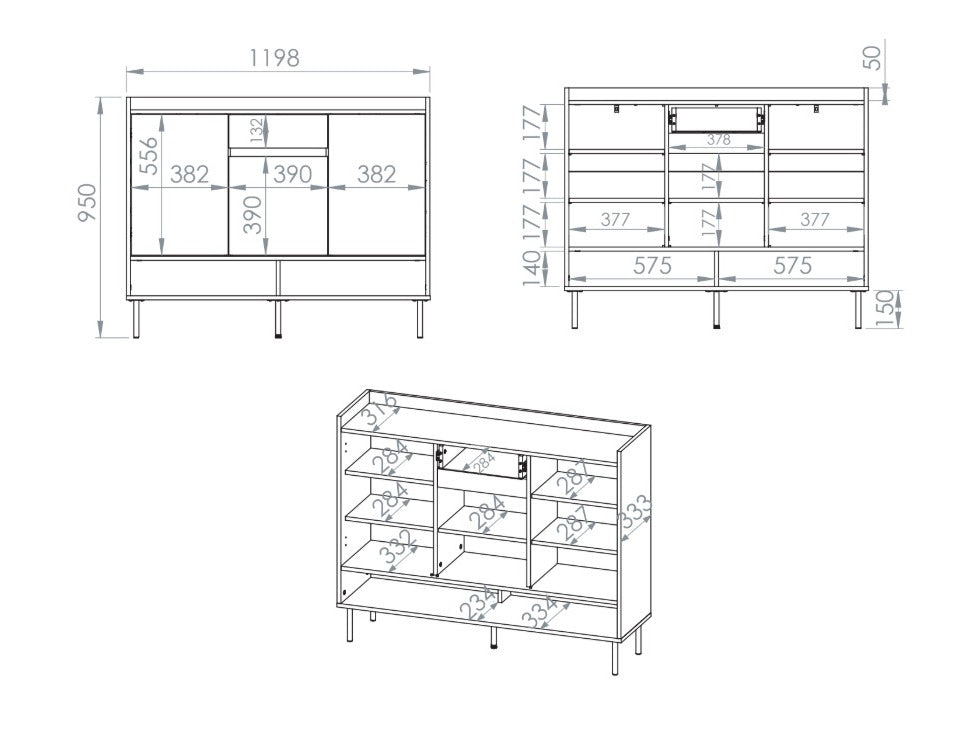 Shoe shelf 614041