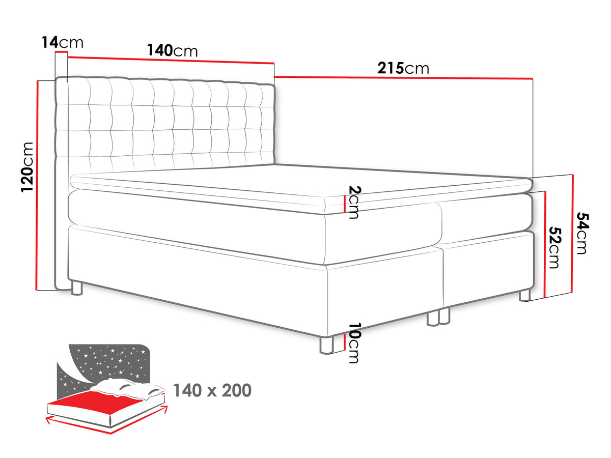 Continental bed 70811