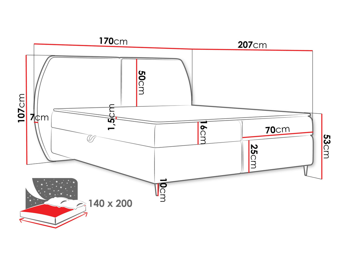 Continental bed 614829