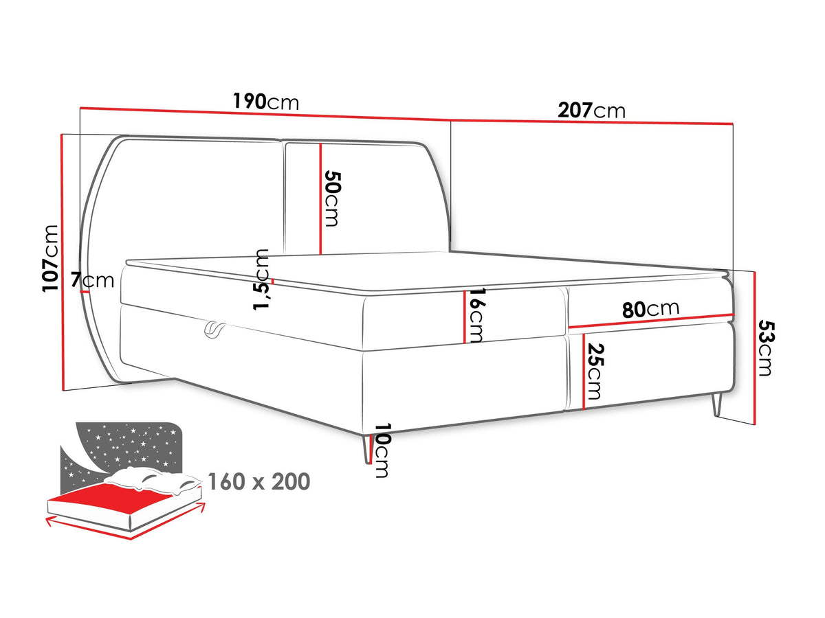 Continental bed 614829
