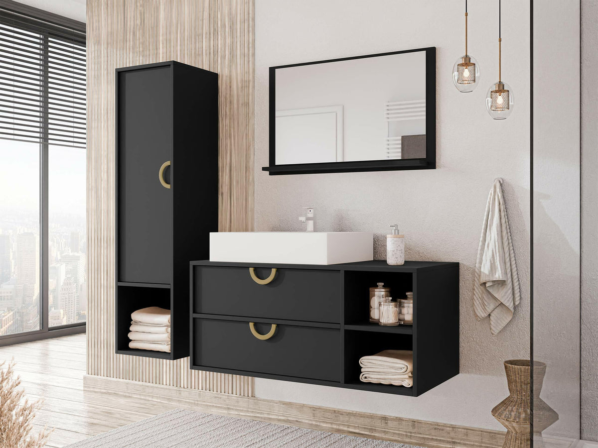 Wall-mounted bathroom cabinet for washbasin 615723