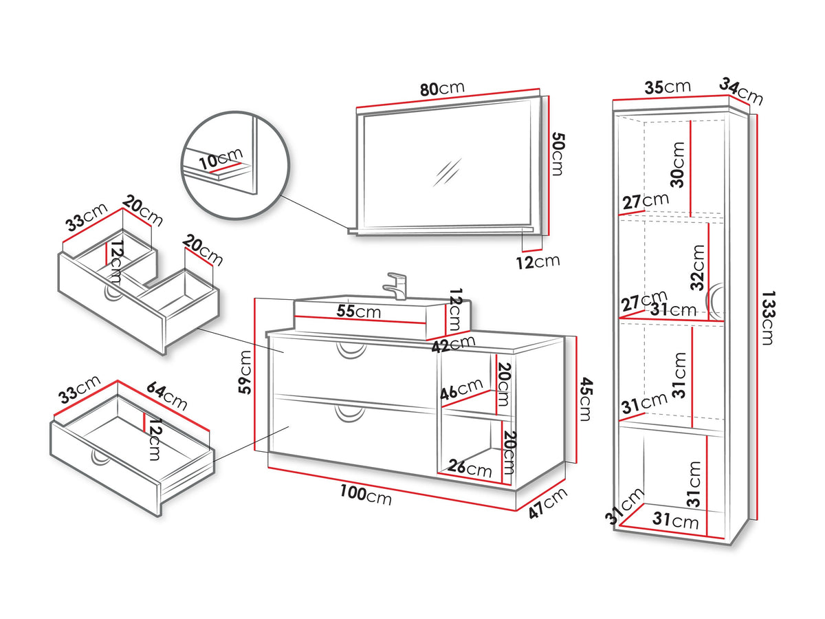 Bathroom set 615750