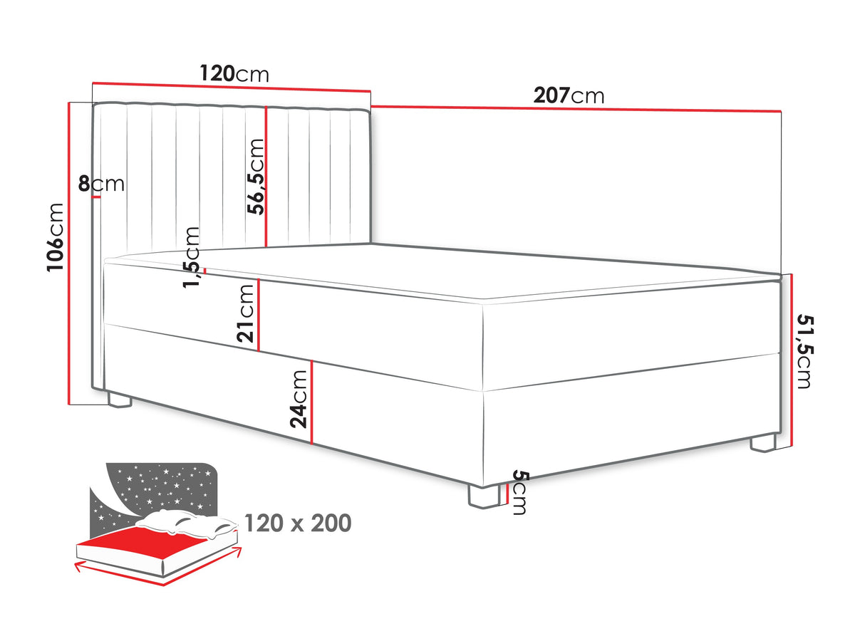 Continental bed 615765
