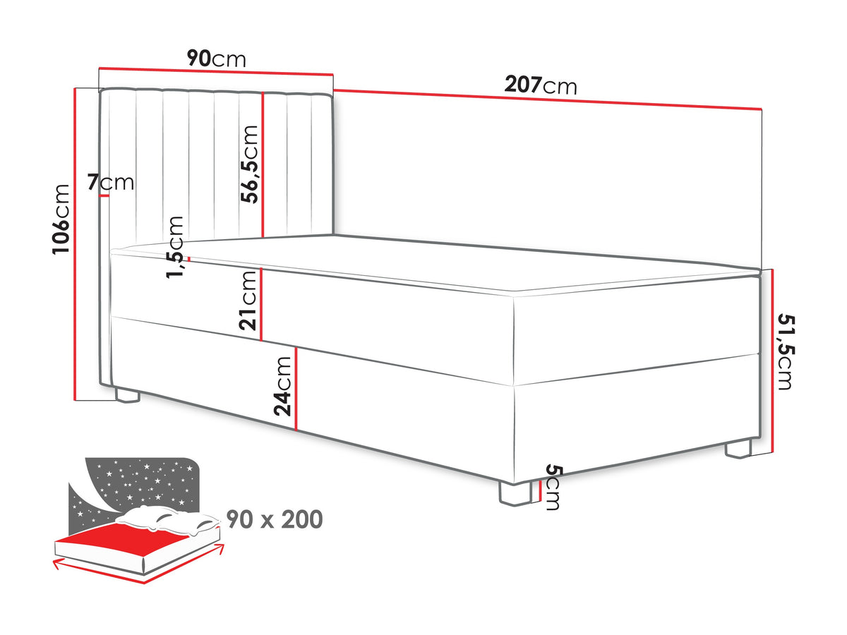 Continental bed 615765