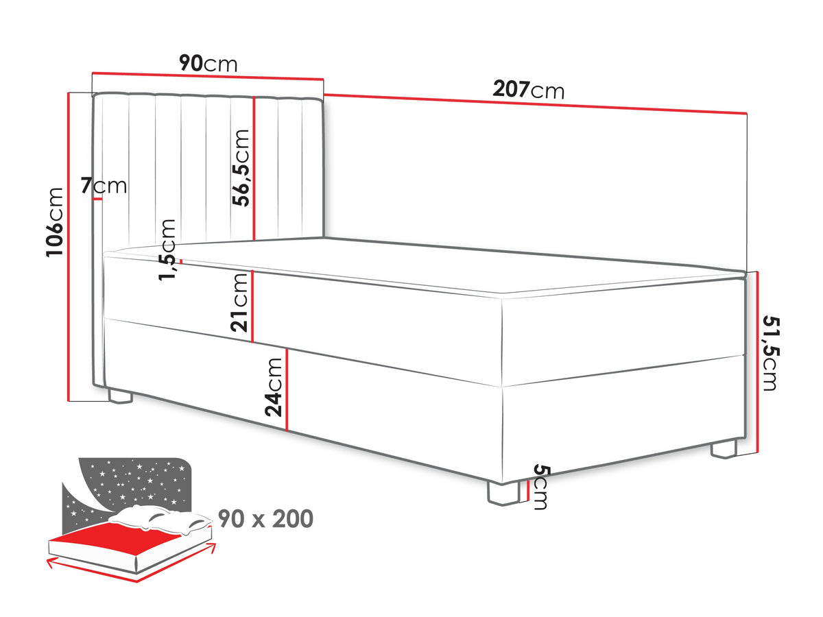 Continental bed 615765