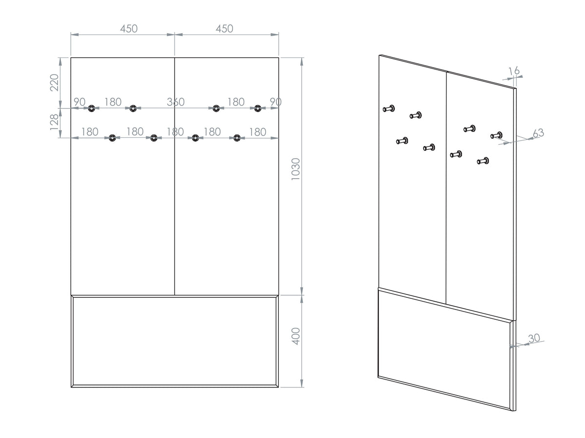 Coat rack 614035