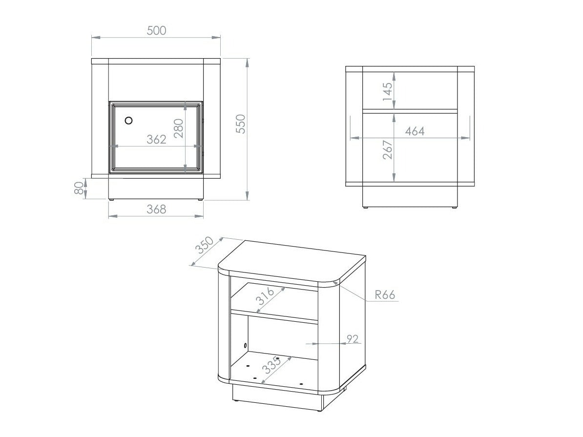 Bedside table 618267