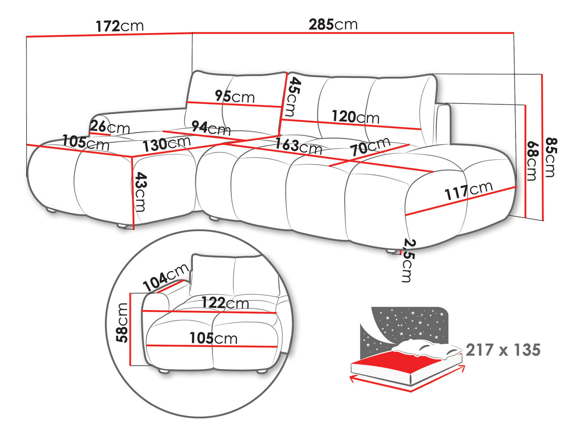 Corner sofa 622915