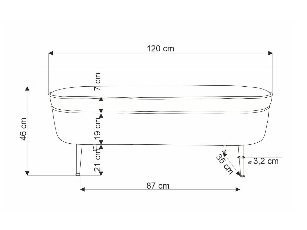 Upholstered bench 498866
