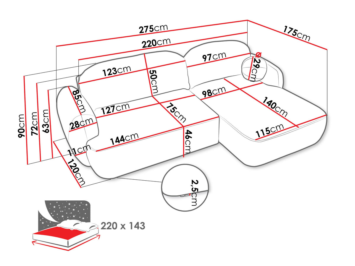 Corner sofa 572039