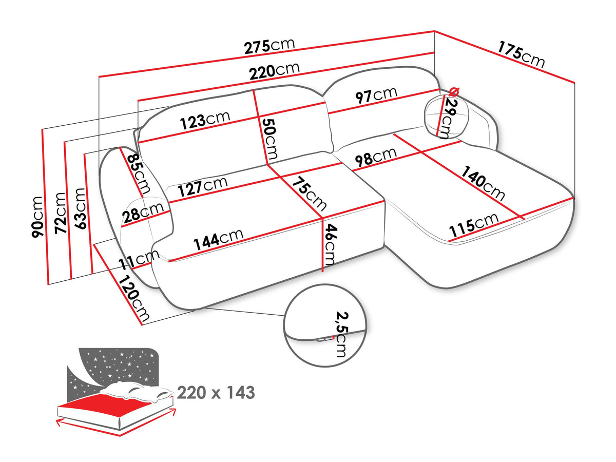 Corner sofa 572039