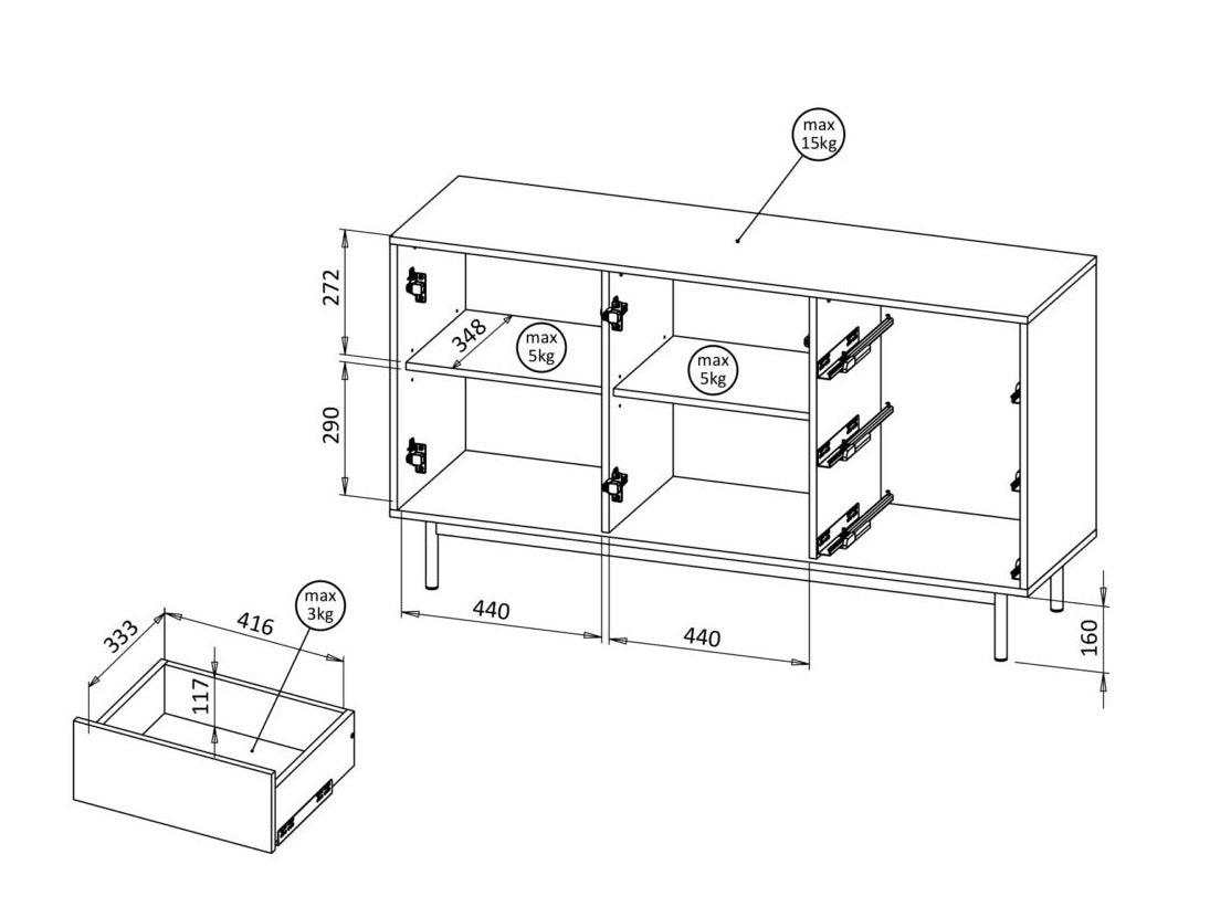 Chest of drawers 630311