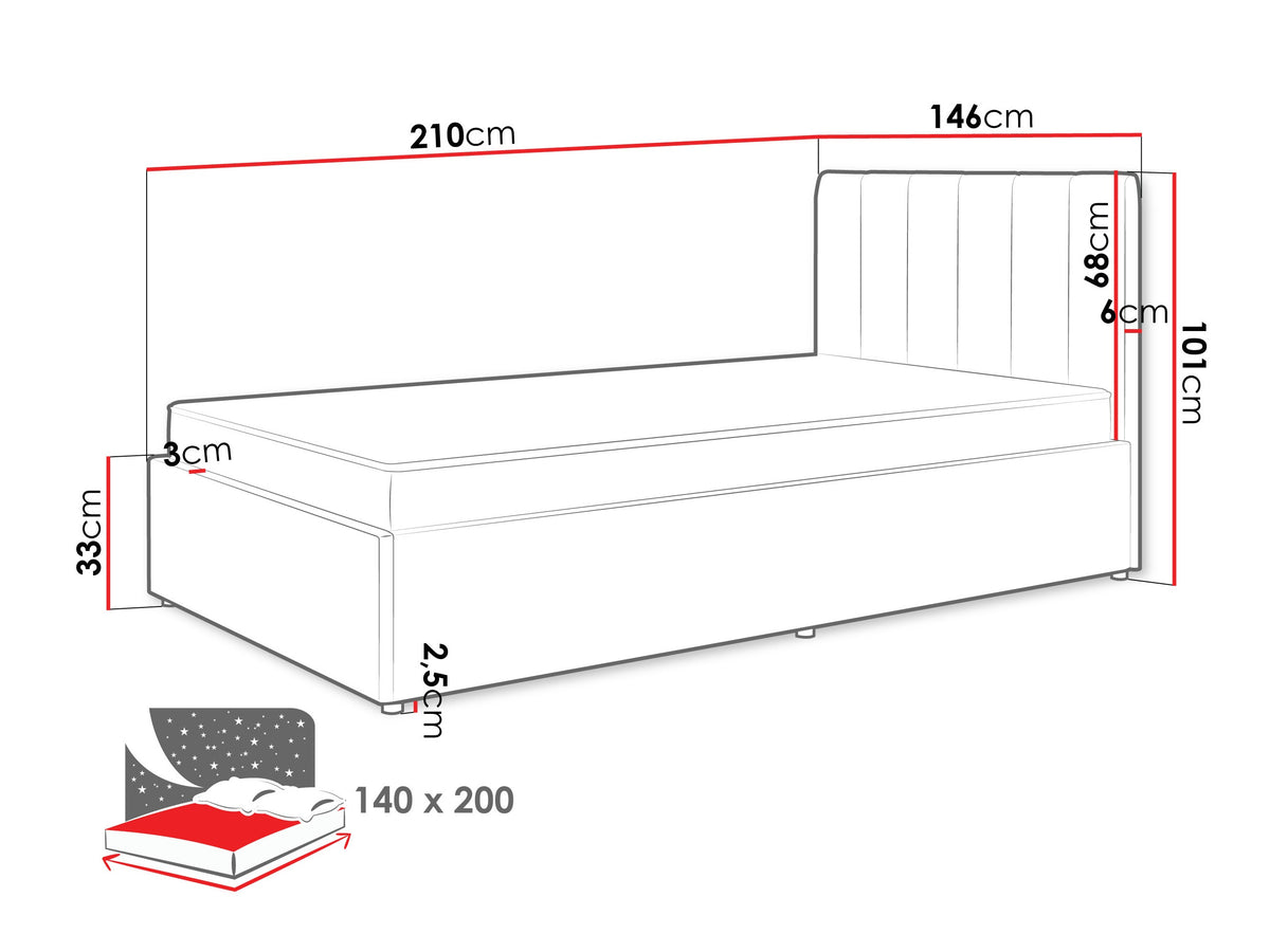 Bed 551616