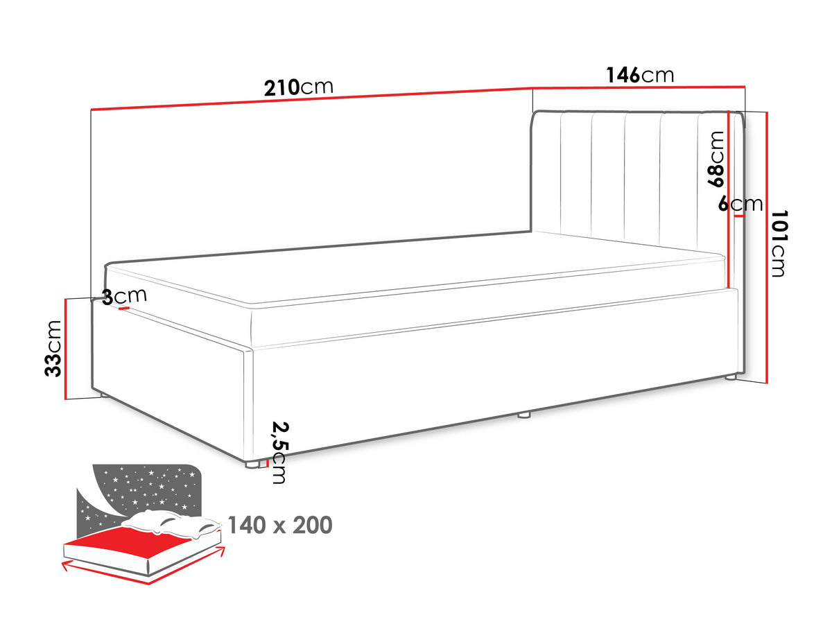 Bed 551616