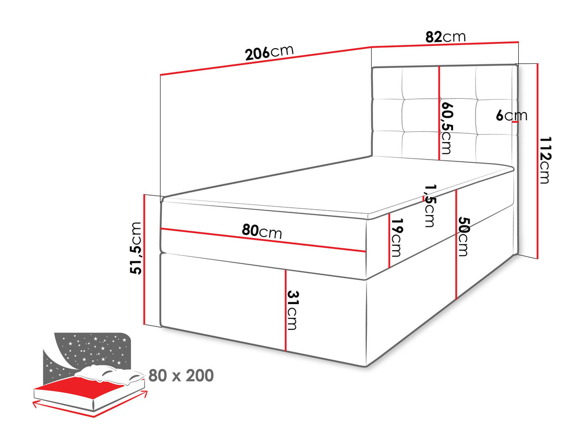 Continental bed 565501